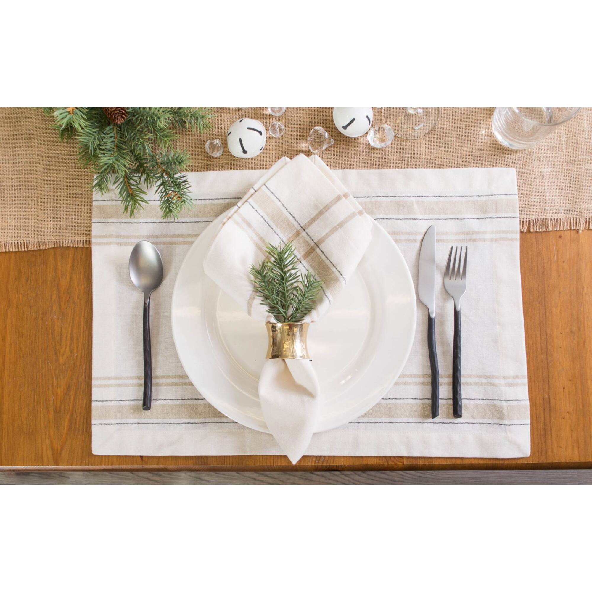 DII® French Stripe Cloth Dinner Napkins